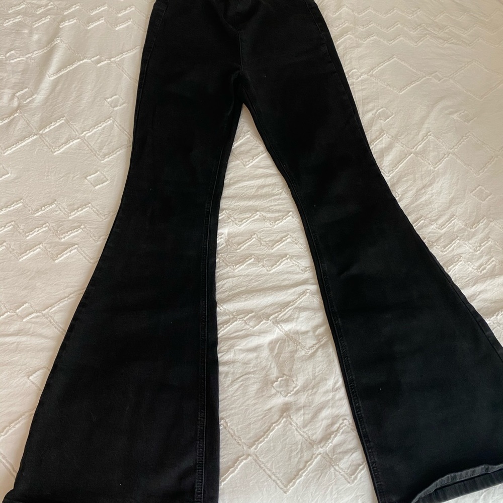 Stretchy bell bottom jeans